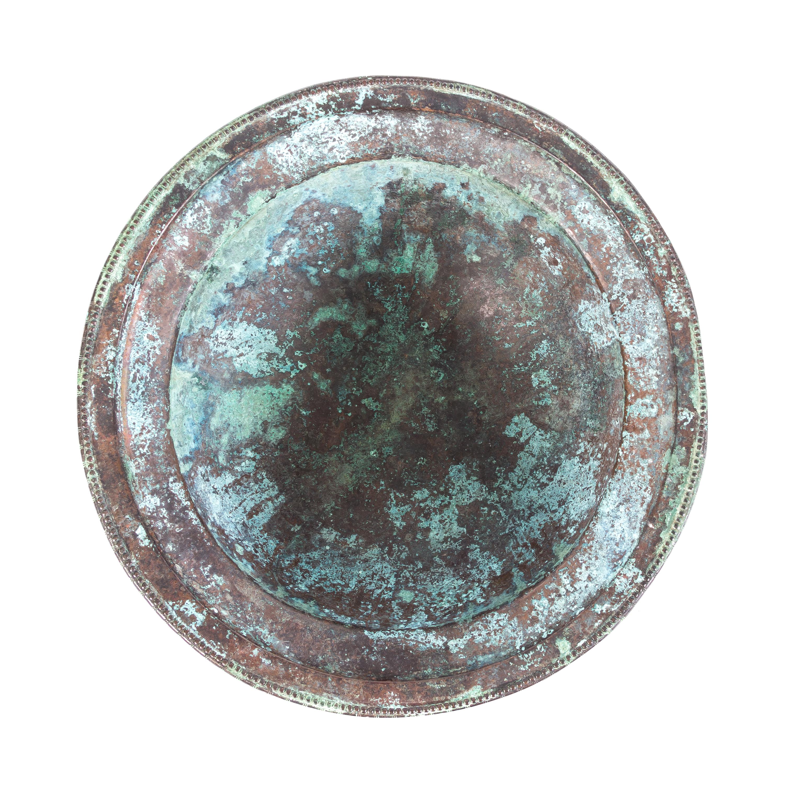An Italian Bronze Basin Height 39 1/2 x diameter 15 inches. — CHIURAZZI FOUNDRIES, FIRST QUARTER 20TH CENTURY