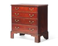 A George III mahogany bachelor's chest of drawers, circa 1760