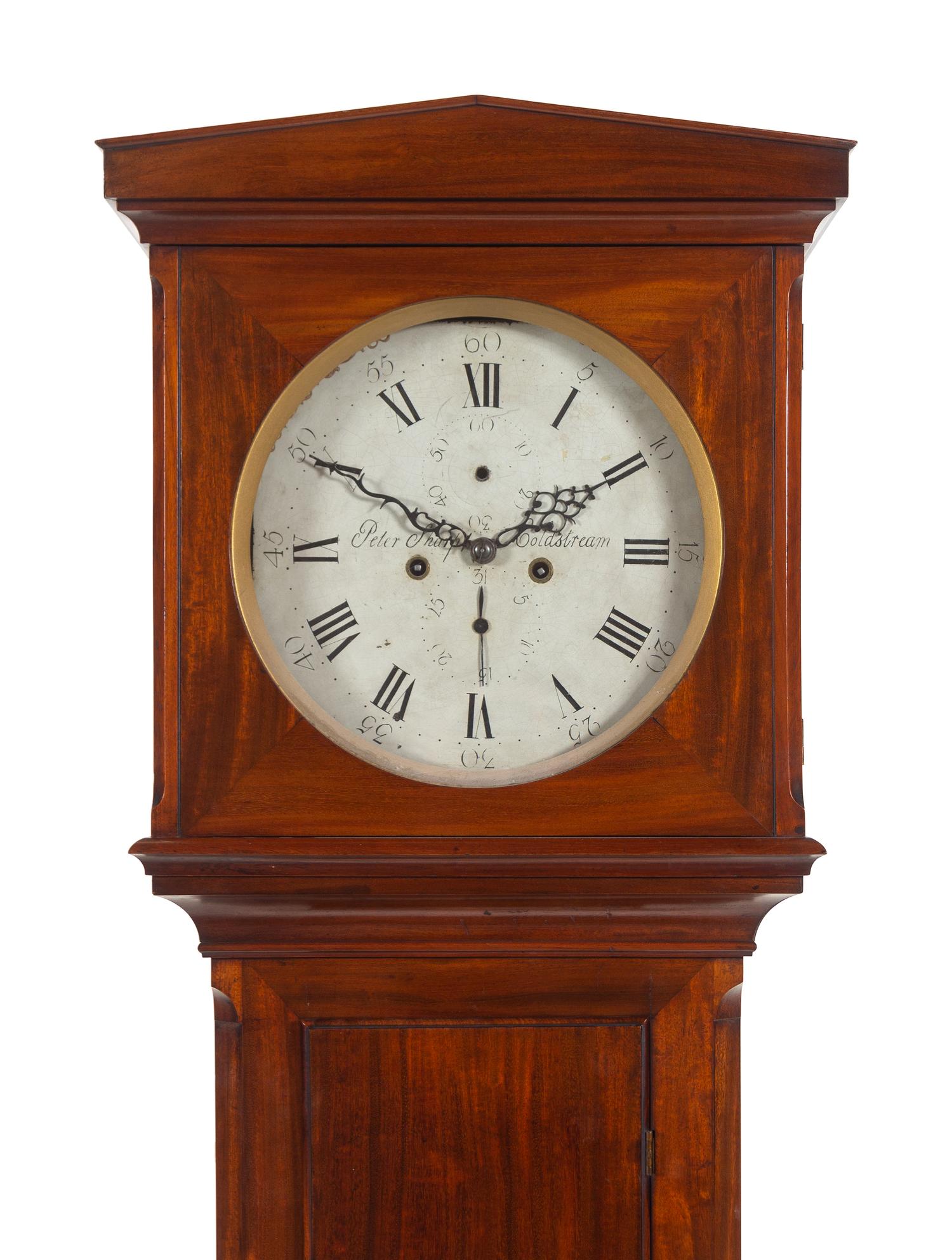 A Scottish Mahogany Tall Case Clock