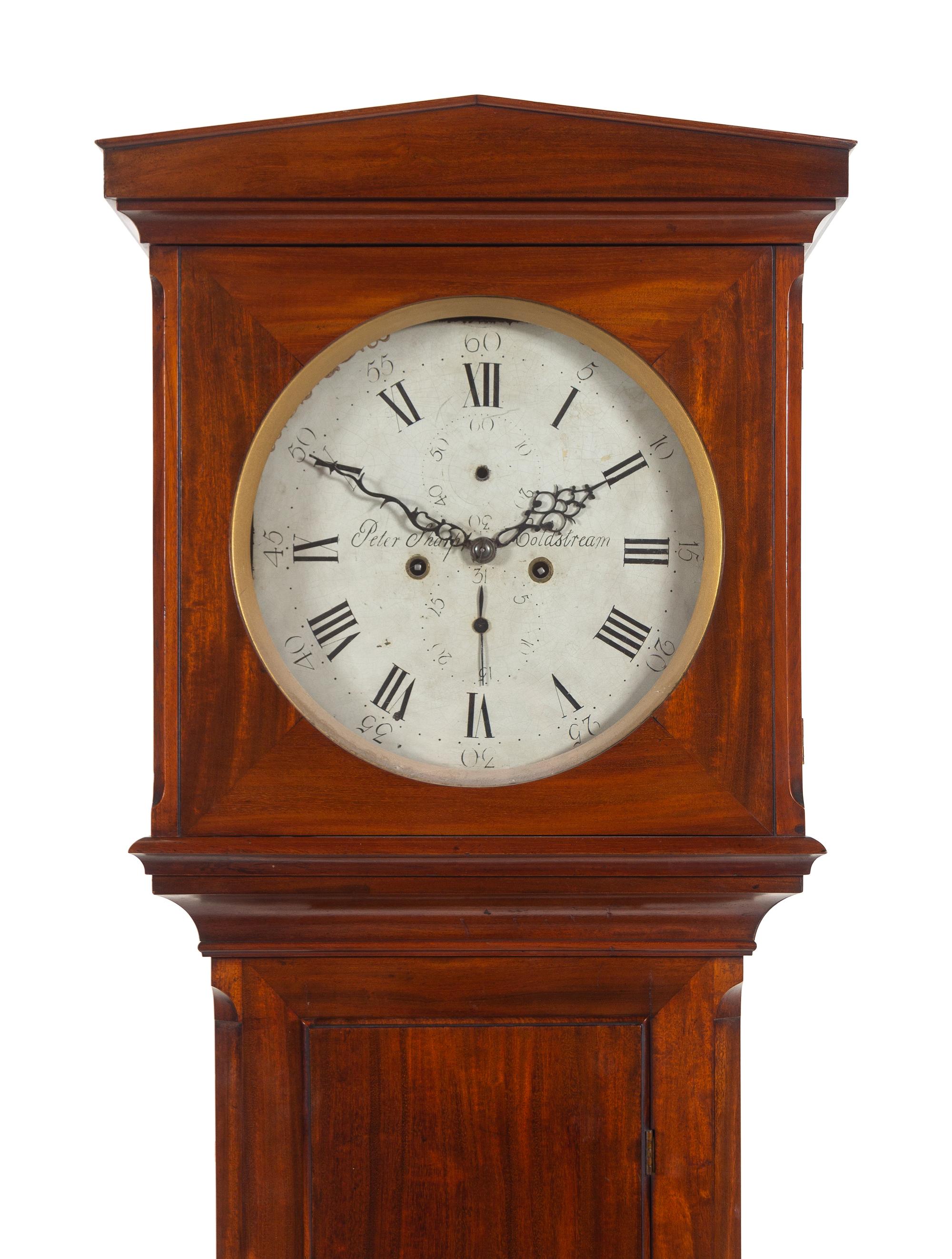 A Scottish Mahogany Tall Case Clock