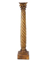 An Italian Carved Giltwood Corinthian Column — 18TH/19TH CENTURY
