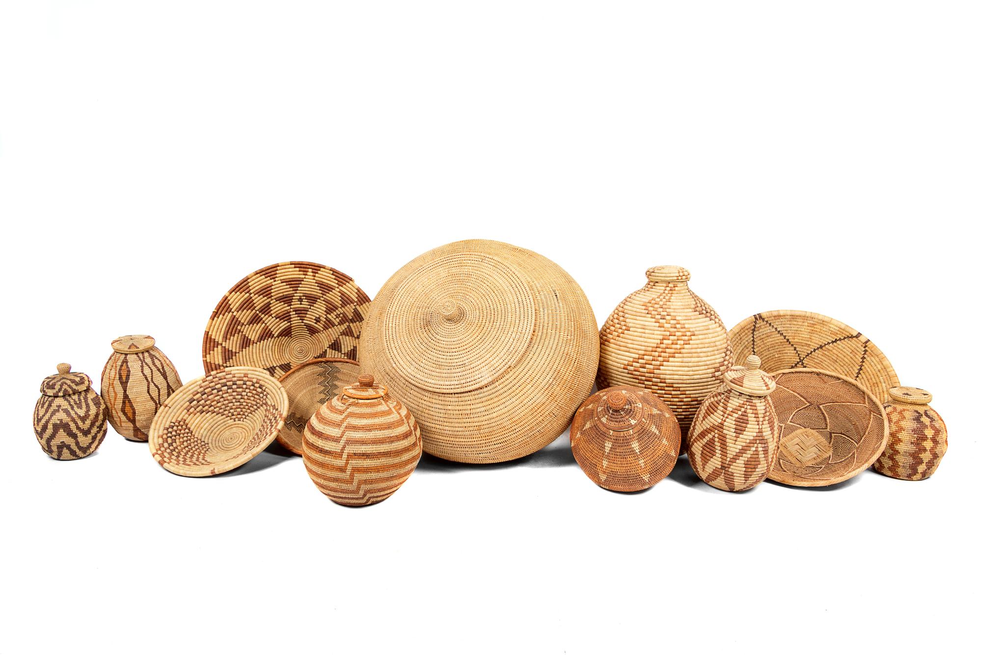 A Collection of Botswanan Woven Baskets