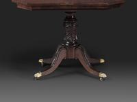 A Classical Carved and Brass Mounted Mahogany Claw-Foot Card Table