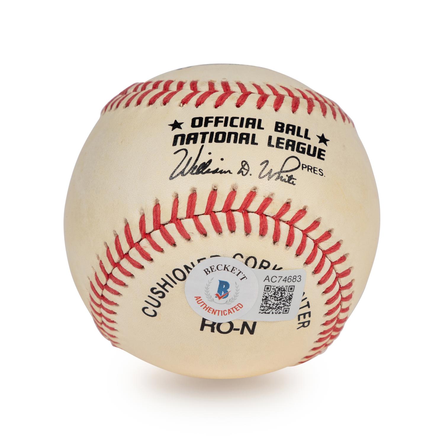 A Willie Mays Single Signed Autograph Baseball (Beckett Authentication Services Letter)