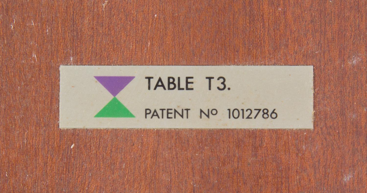 Scandinavian Design, 1960s, extension dining table, with two leaves