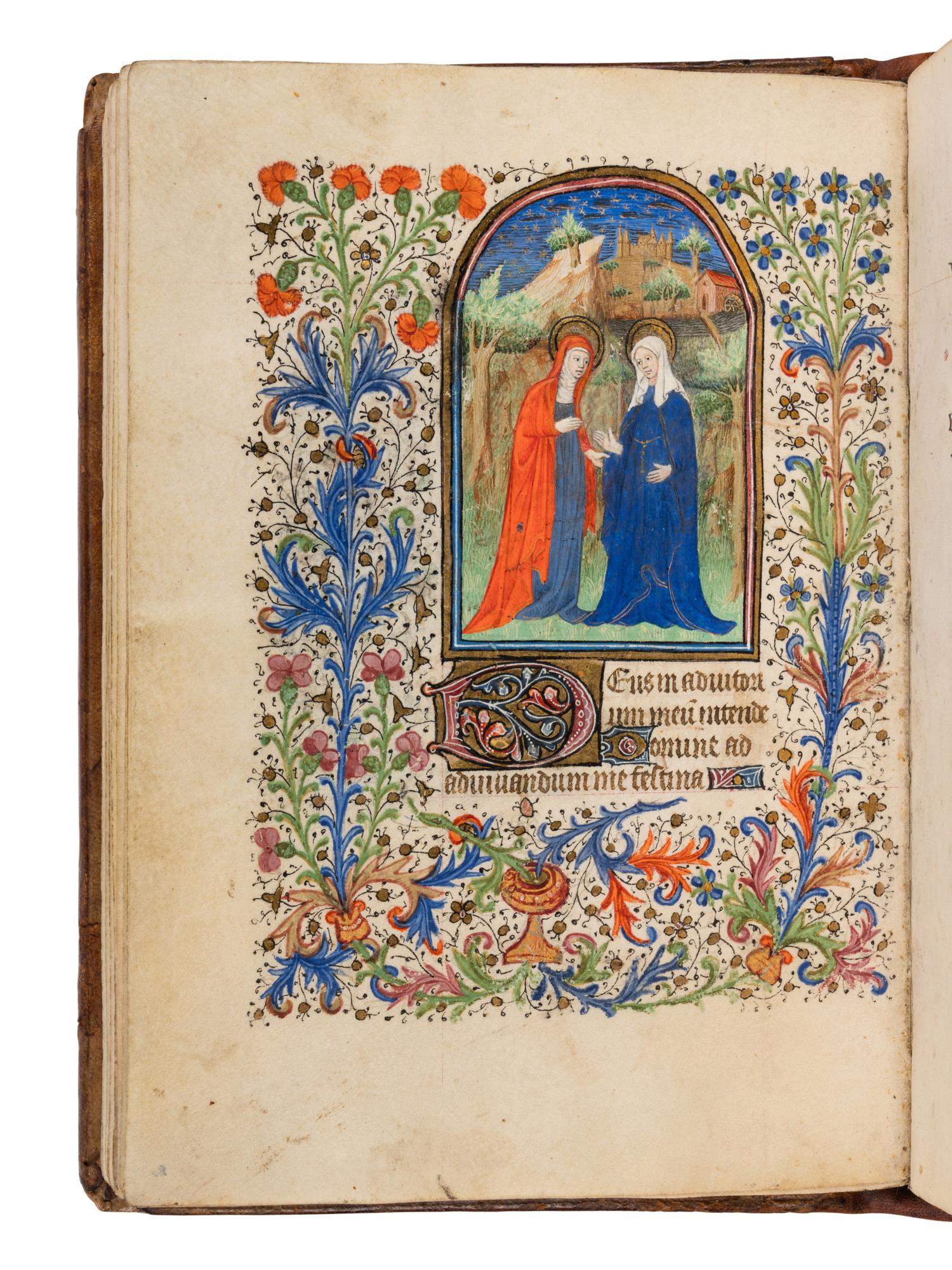 MASTER OF THE HARVARD HANNIBAL AND WORKSHOP (active Paris, c. 1420-1440) The Anne Seurot Hours, use unidentified, in Latin and French, illuminated manuscript on parchment [Paris, c. 1420-1430]