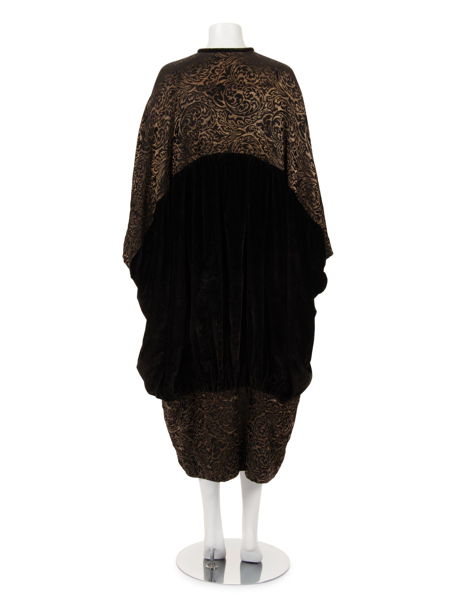 Velvet and Lamé Jacquard Evening Coat, 1910s