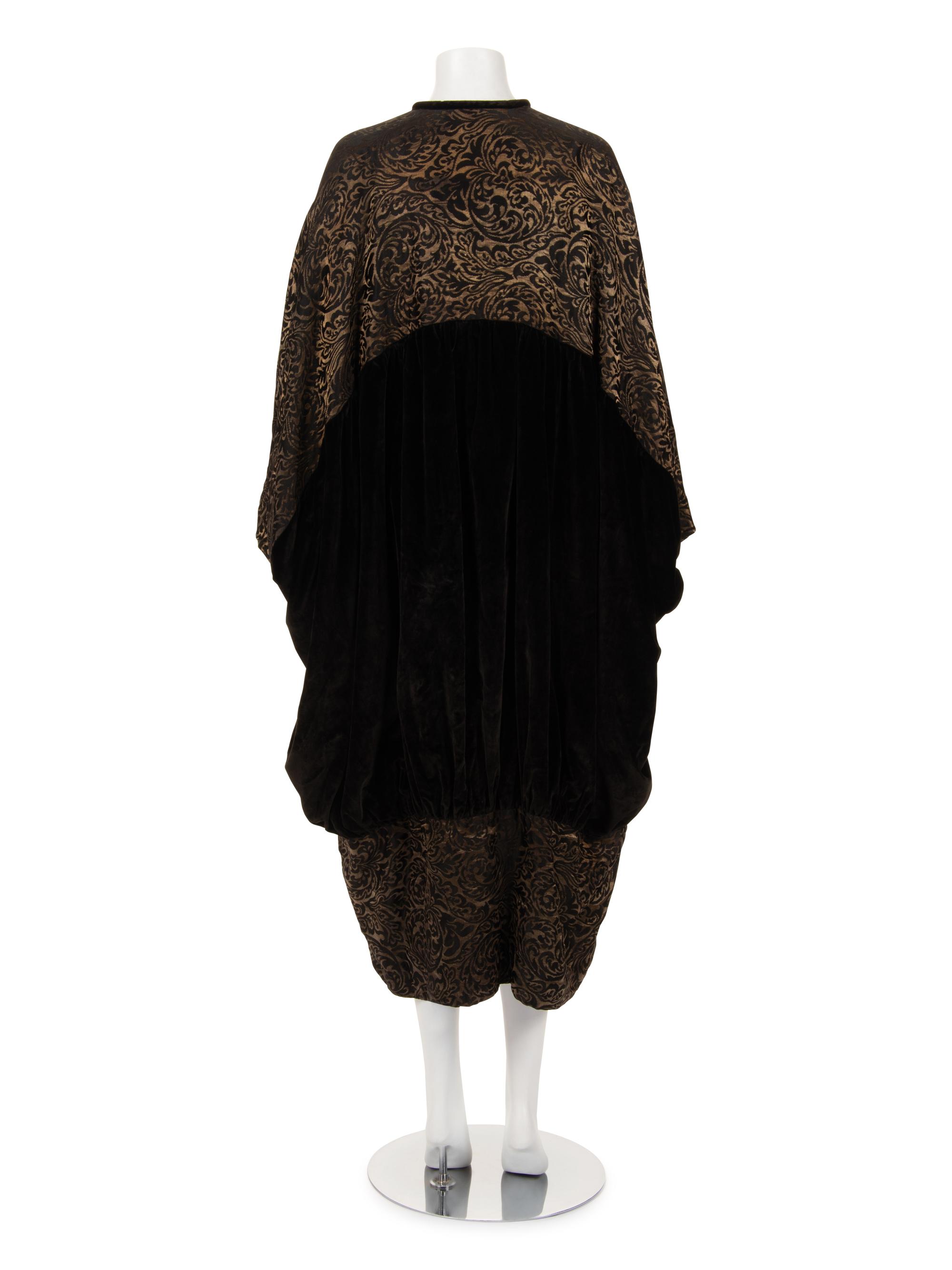 Velvet and Lamé Jacquard Evening Coat, 1910s