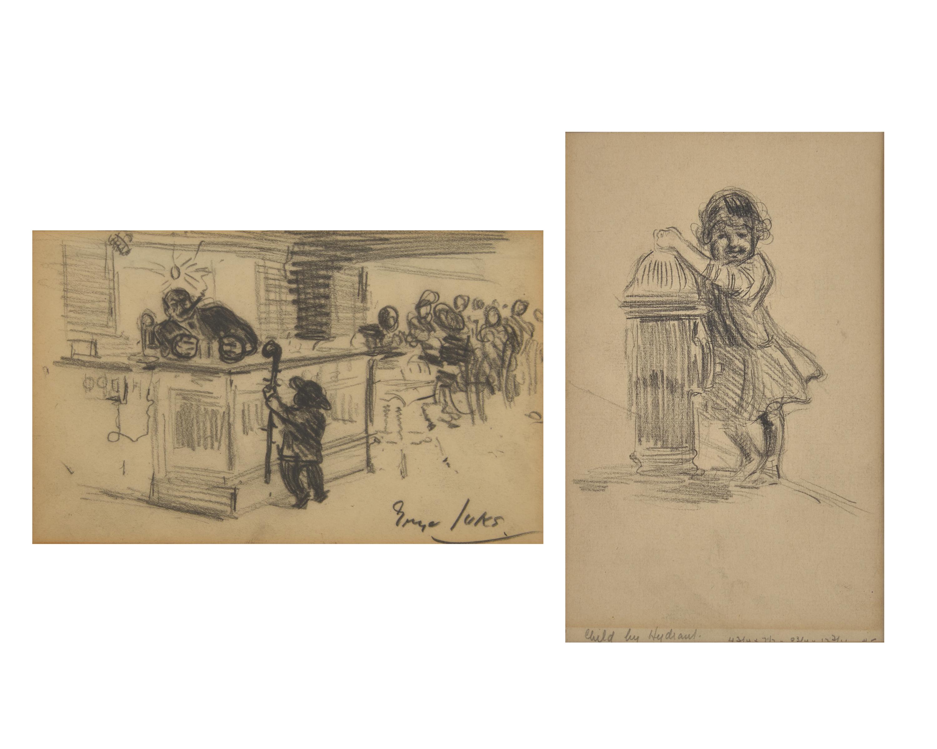 Two Works: Asking the Judge; together with Child By Hydrant (2)