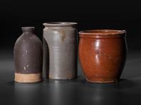 Sixteen Stoneware Vessels