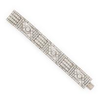 Maynier et Pinçon, Art Deco, Diamond and Platinum Bracelet