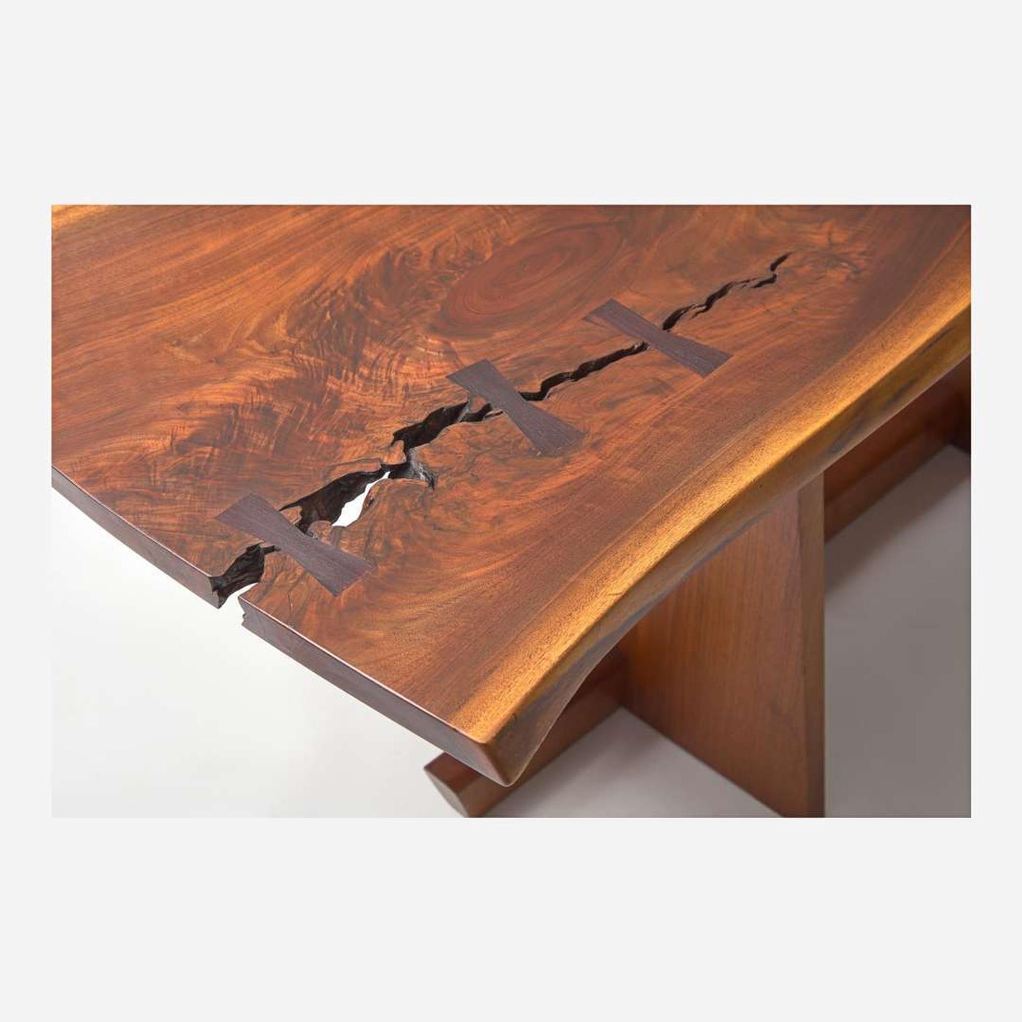 George Nakashima (American, 1905-1990) Fine "Minguren" Dining Table, New Hope, Pennsylvania, 1982