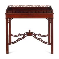 A George III Style Mahogany Silver Table