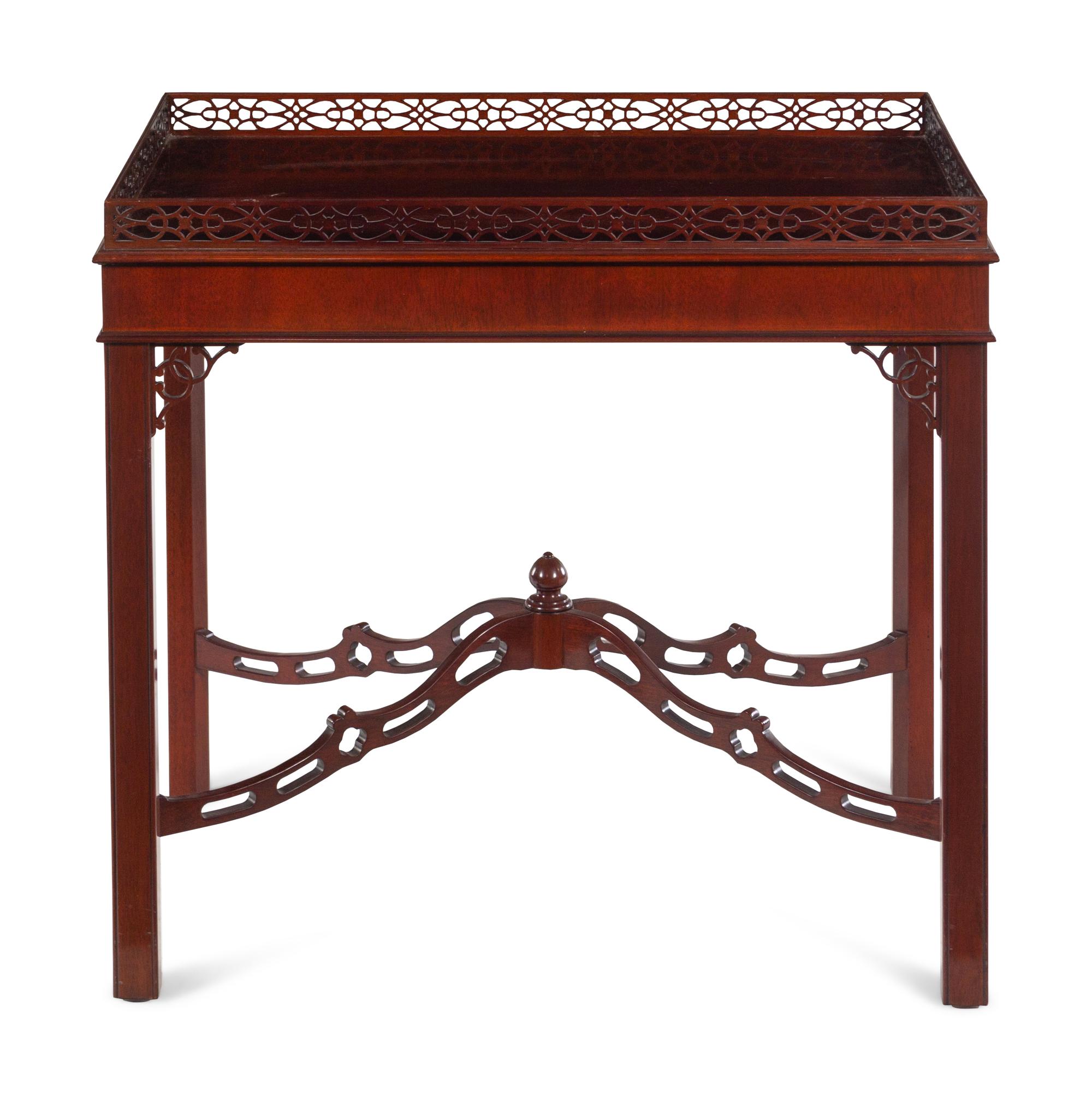 A George III Style Mahogany Silver Table