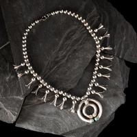 Navajo Child's Squash Blossom Necklace