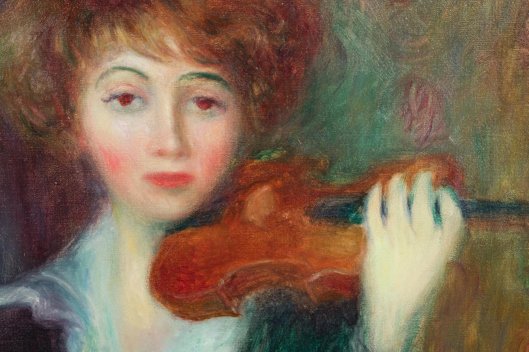 Girl with Violin , c. 1917