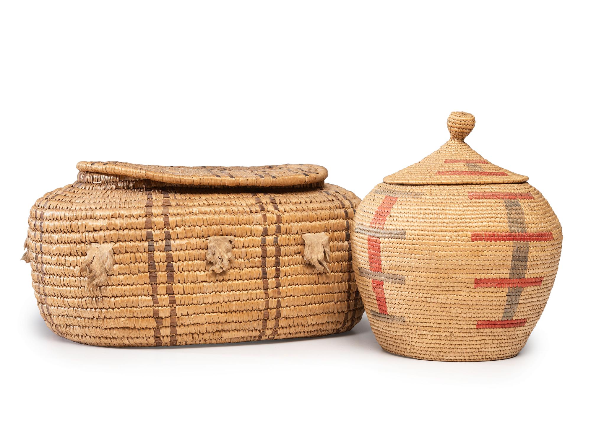 Alaskan Native Lidded Baskets