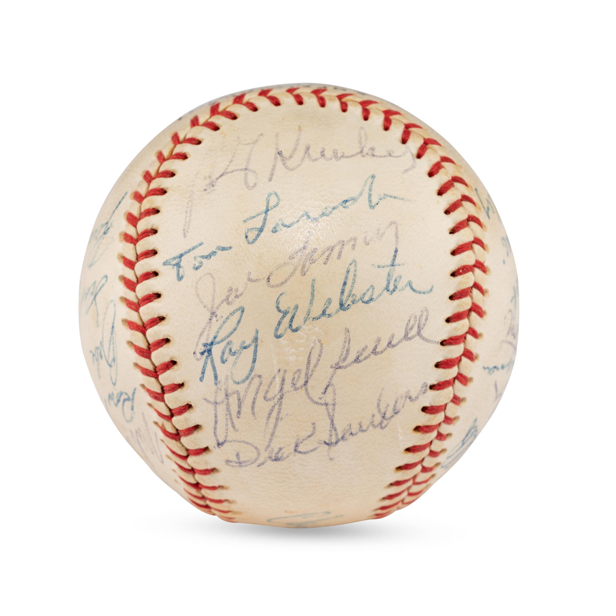 A 1960 Montreal Royals Team Signed Autograph Baseball