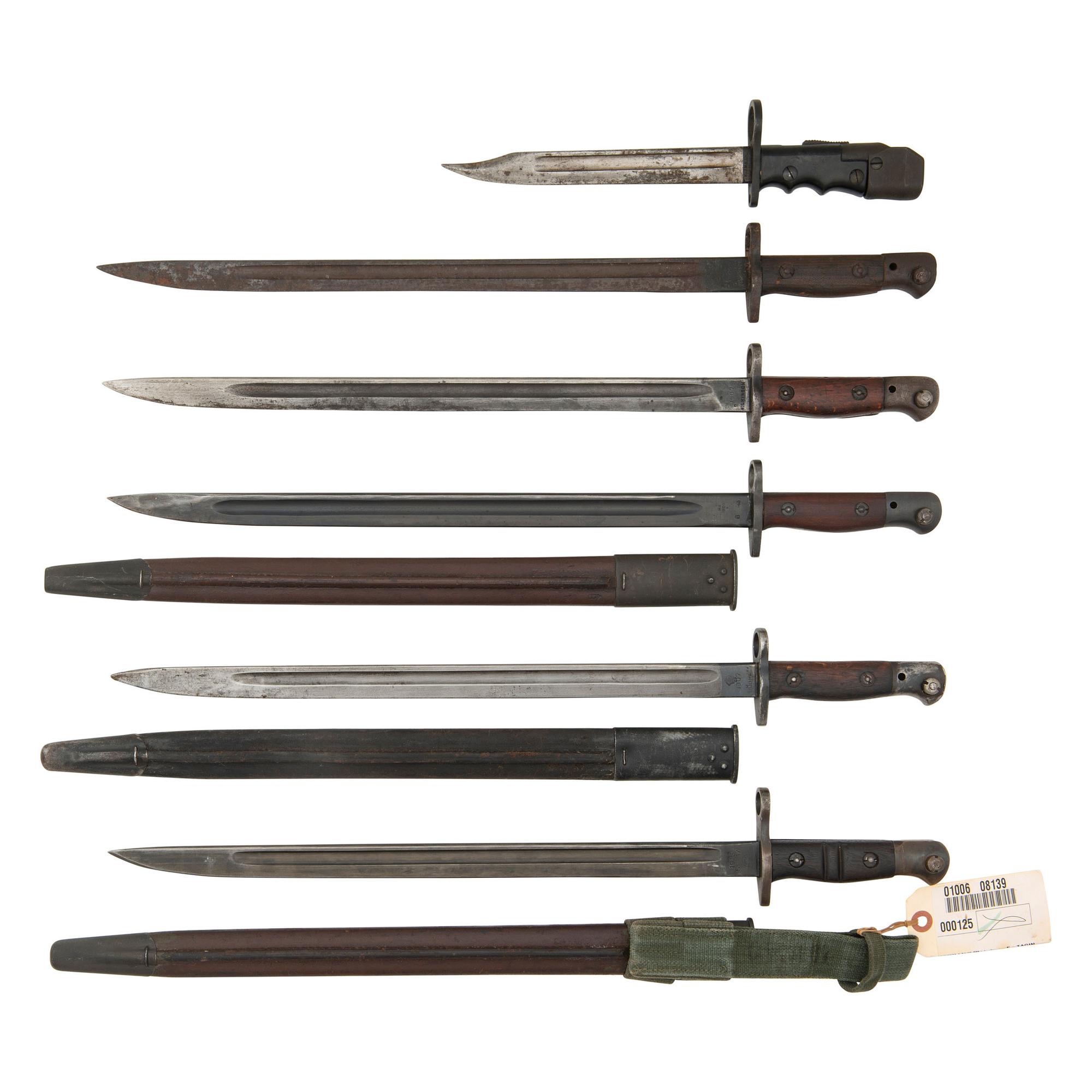 Lot of 6 British Bayonets Including: M1907 and No. 7 Mk.1/L