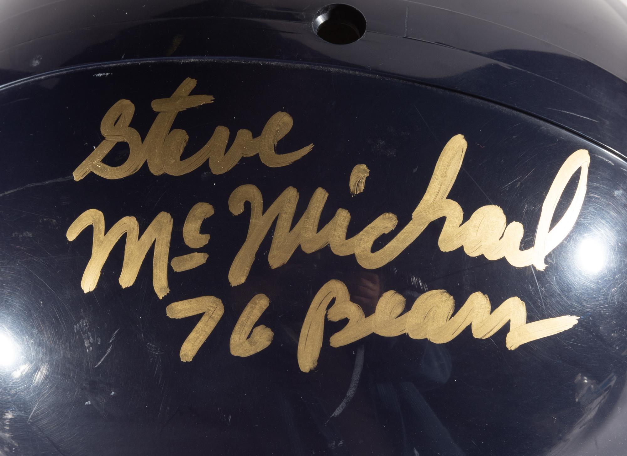A Vintage Chicago Bears Super Bowl XX Full Sized Helmet Signed by Steve McMichael and Mike Richardson,