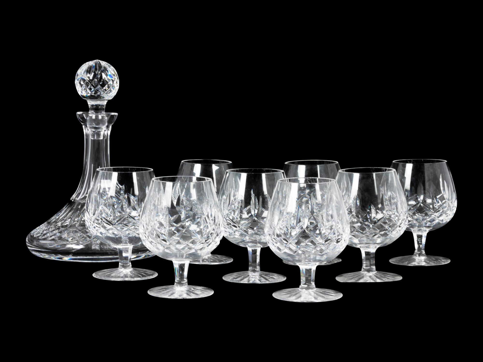 A Waterford Decanter and Snifter Set