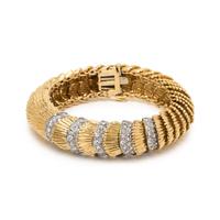 BICOLOR GOLD AND DIAMOND BRACELET