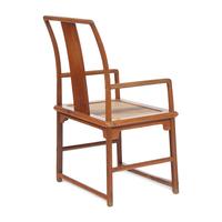 A Chinese Huanghuali Official's Armchair, Nanguanmaoyi, 18th/19th Century 清中期 黃花梨南官帽椅
