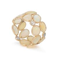 OPAL AND DIAMOND RING
