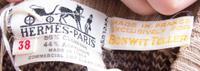 An Hermes Camel Cashmere Blend Sweater Dress, Size 38.