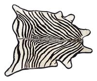 A Zebra Design Cow Hide Rug — 20TH CENTURY