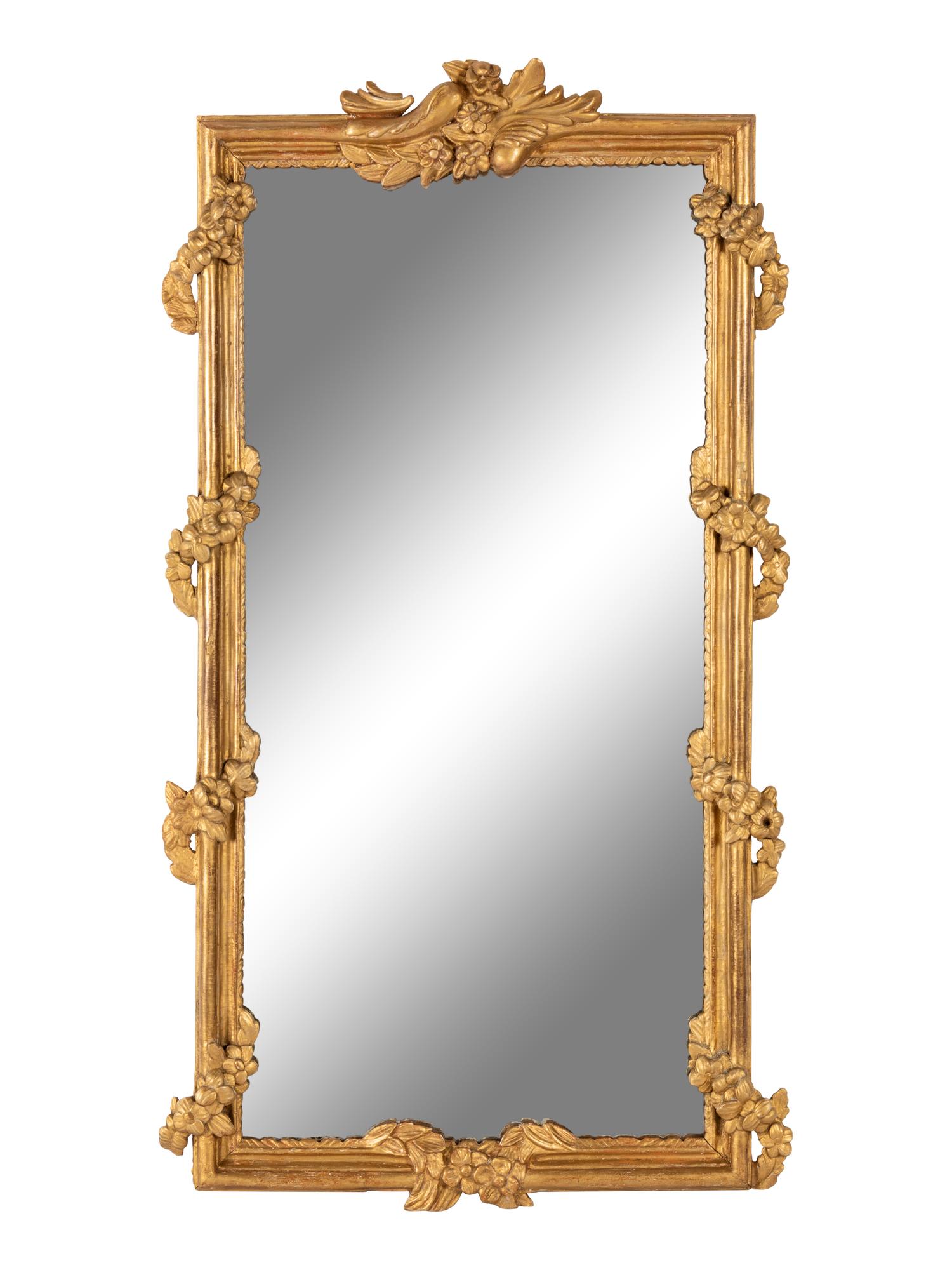 A Continental Giltwood Mirror