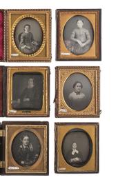 [EARLY PHOTOGRAPHY]. 19 sixth plate daguerreotypes of women incl. COLLINS example