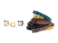 Collection of Kieselstein Cord Items: Eight Belts and Three Buckles
