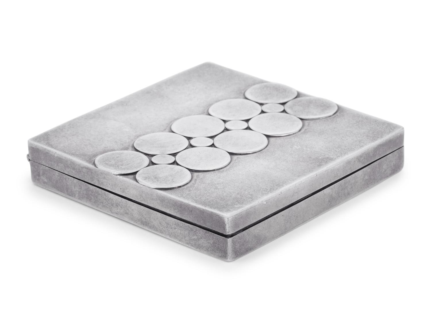 An American Arts & Crafts Silver Compact