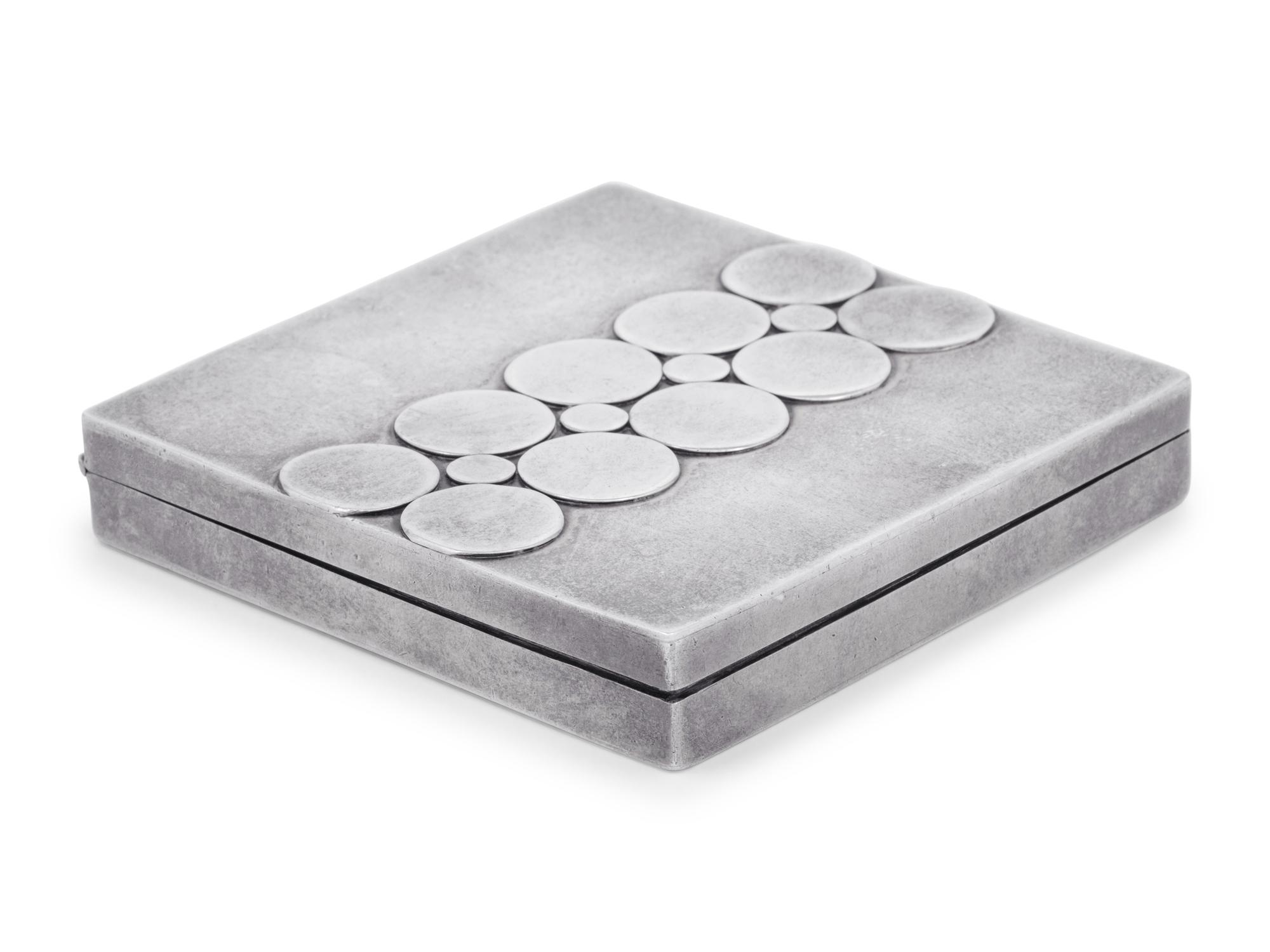 An American Arts & Crafts Silver Compact