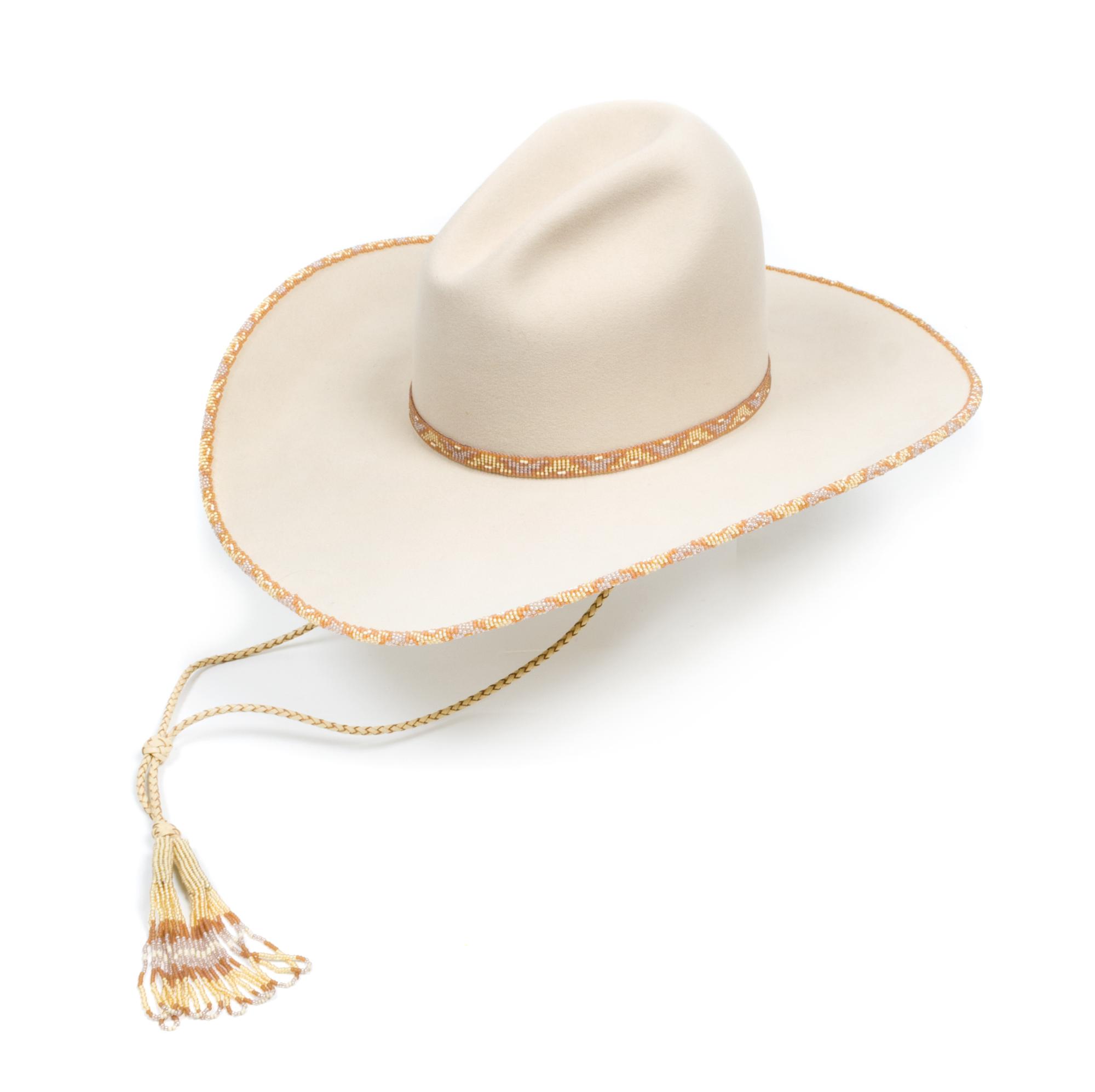 A Custom Made Cowboy Hat, Rand's Billings, Montana Size 7