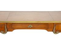A Louis XV Style Gilt Metal-Mounted Fruitwood Bureau Plat