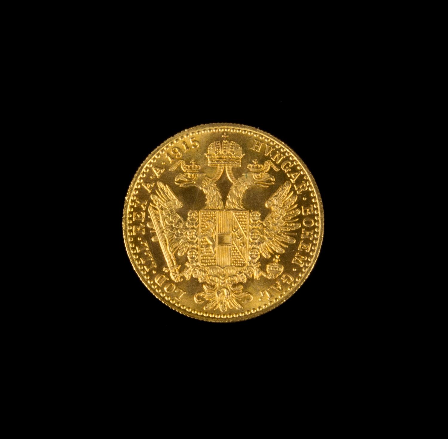 An Austro-Hungary 1915 1 Ducat Gold Coin