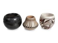 Hopi and San Ildefonso Miniature Pottery