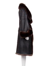 Ralph Rucci Pieced Sable Coat with a Smoothed and Blackened Suede Exterior, 2014