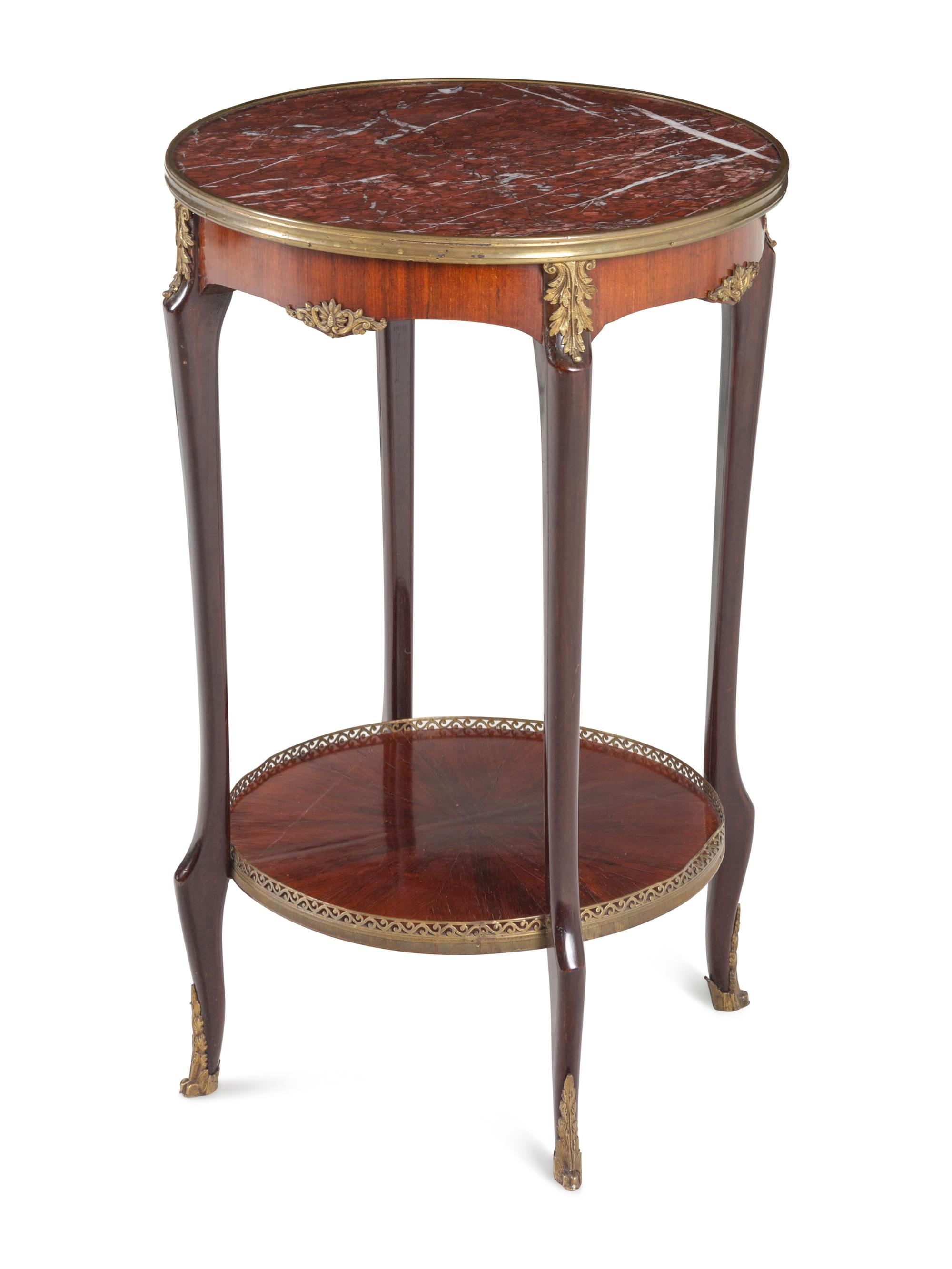 A Napoleon III Style Marble-Top Guéridon