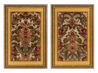 A Pair of Italian Silk Velvet Panels