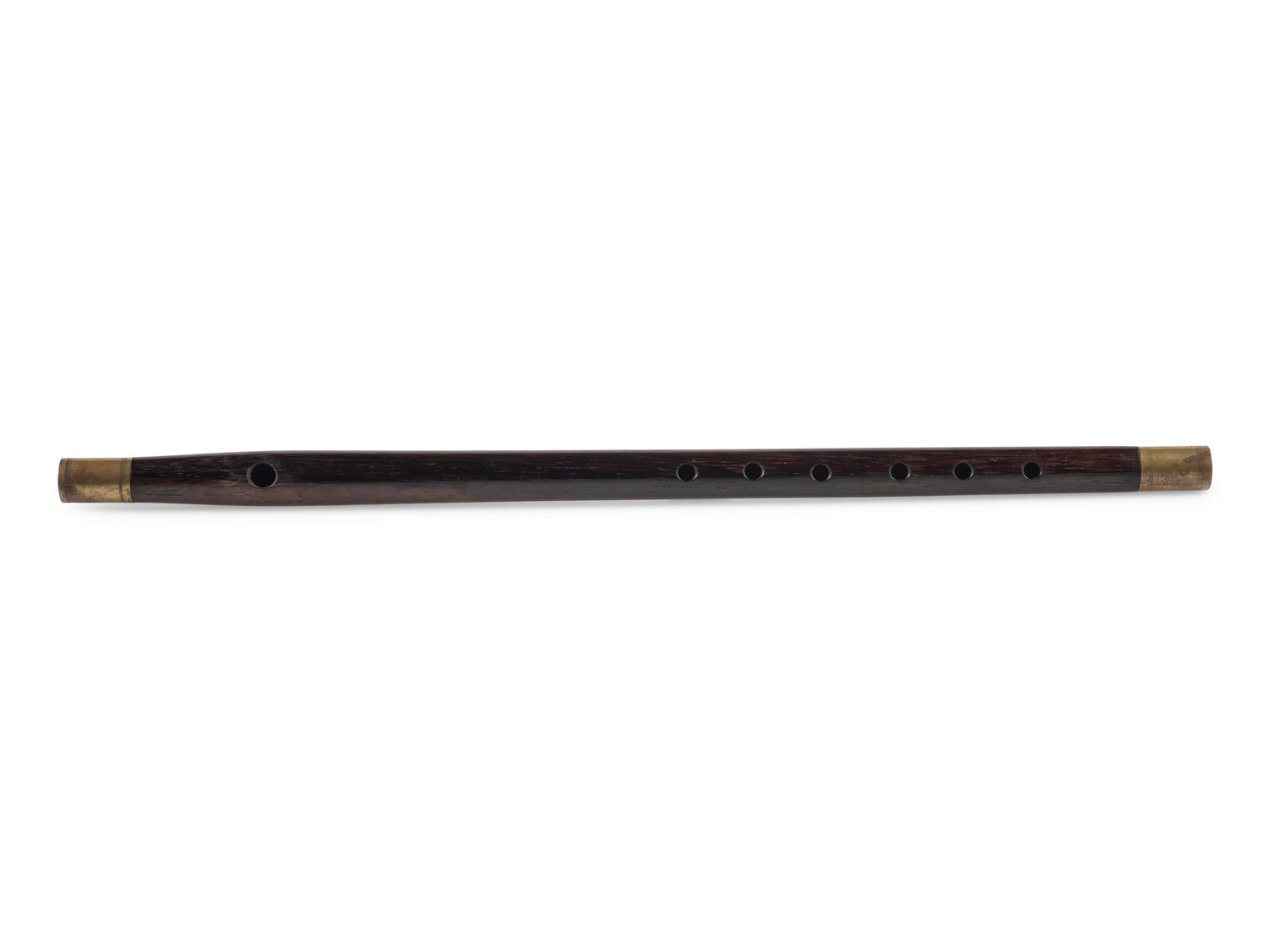 Pre-Civil War, or war-era unmarked rosewood fife.