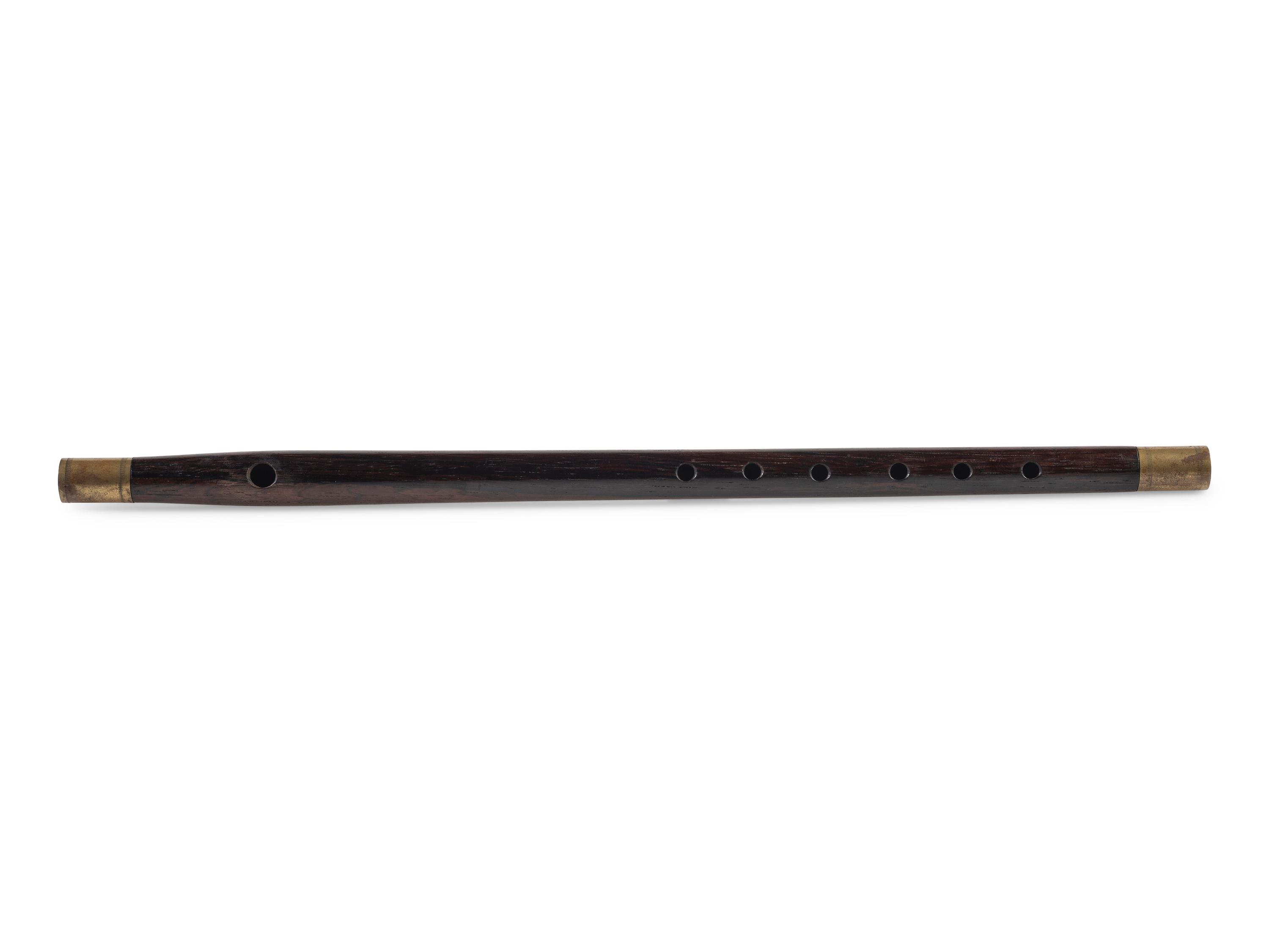 Pre-Civil War, or war-era unmarked rosewood fife.