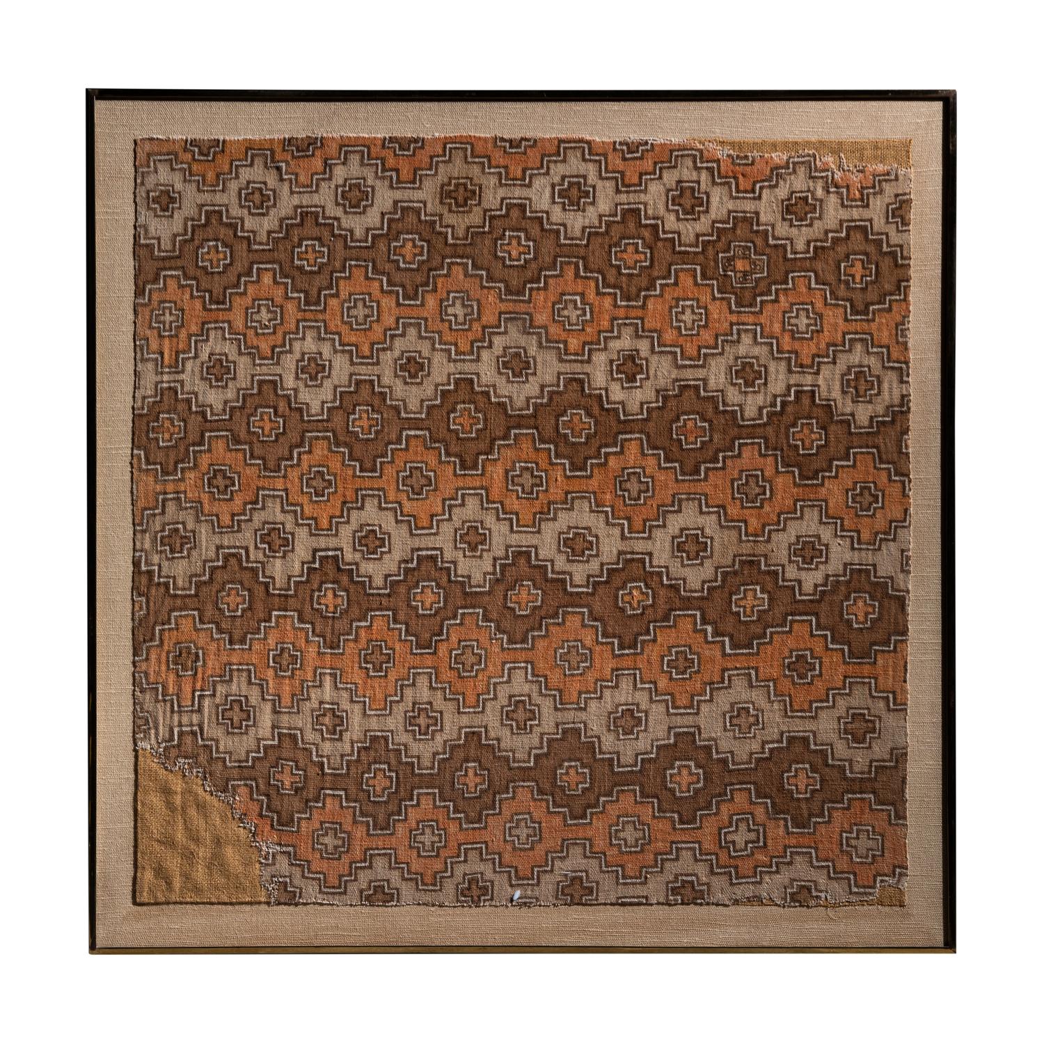 A Chancay Painted Geometric Textile