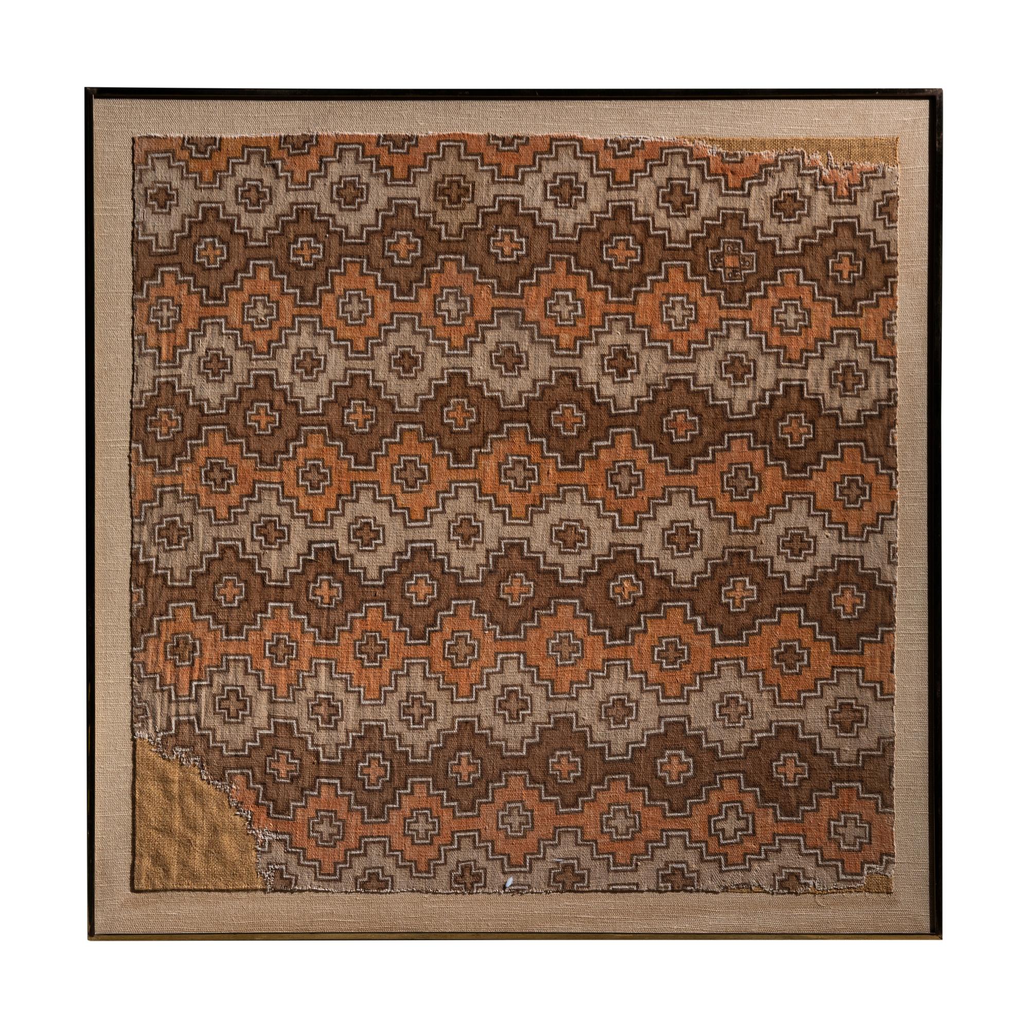 A Chancay Painted Geometric Textile