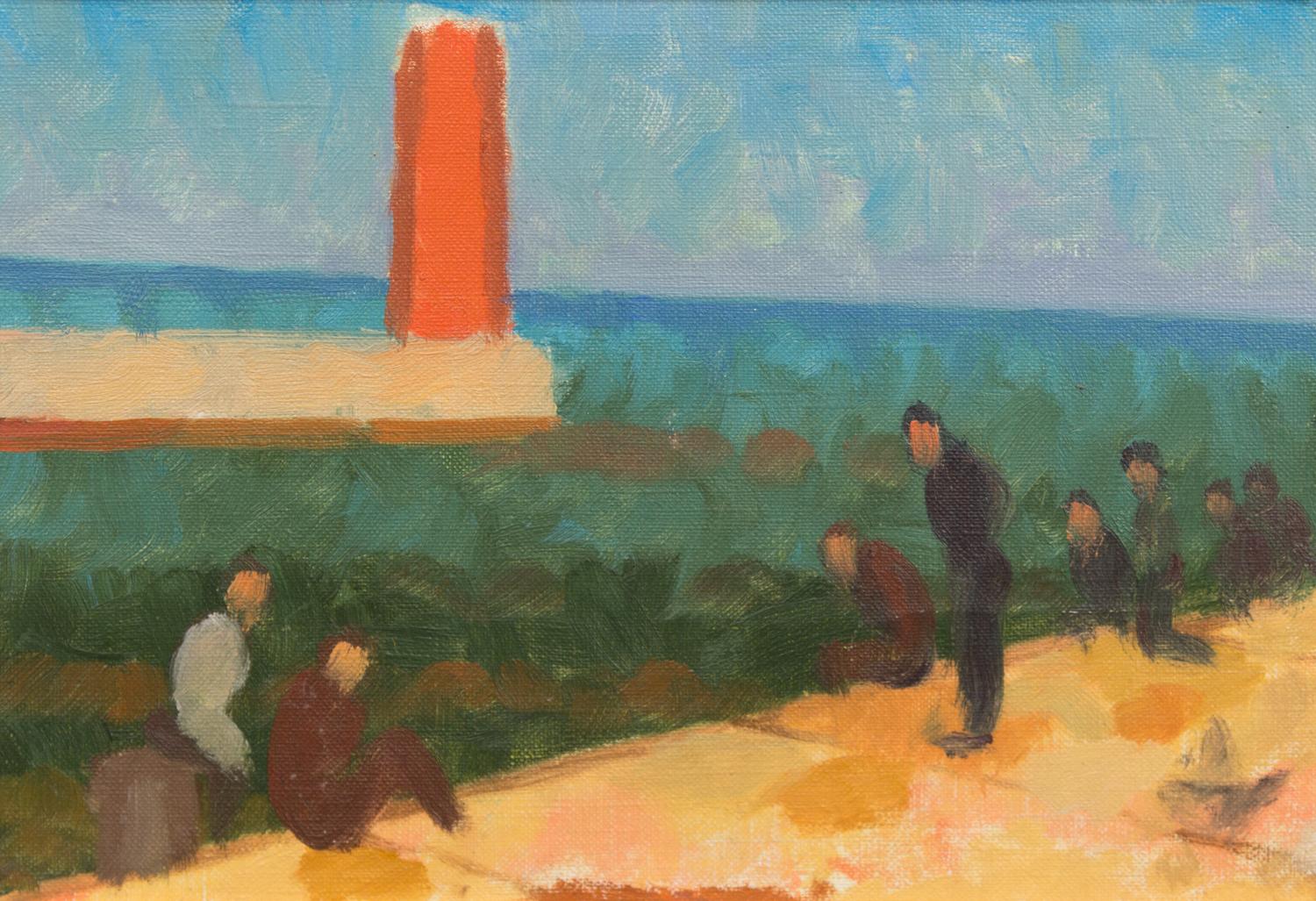 Herman Menzel, (American, 1904–1988), Winnetka Lighthouse Scenes (a group of three works)