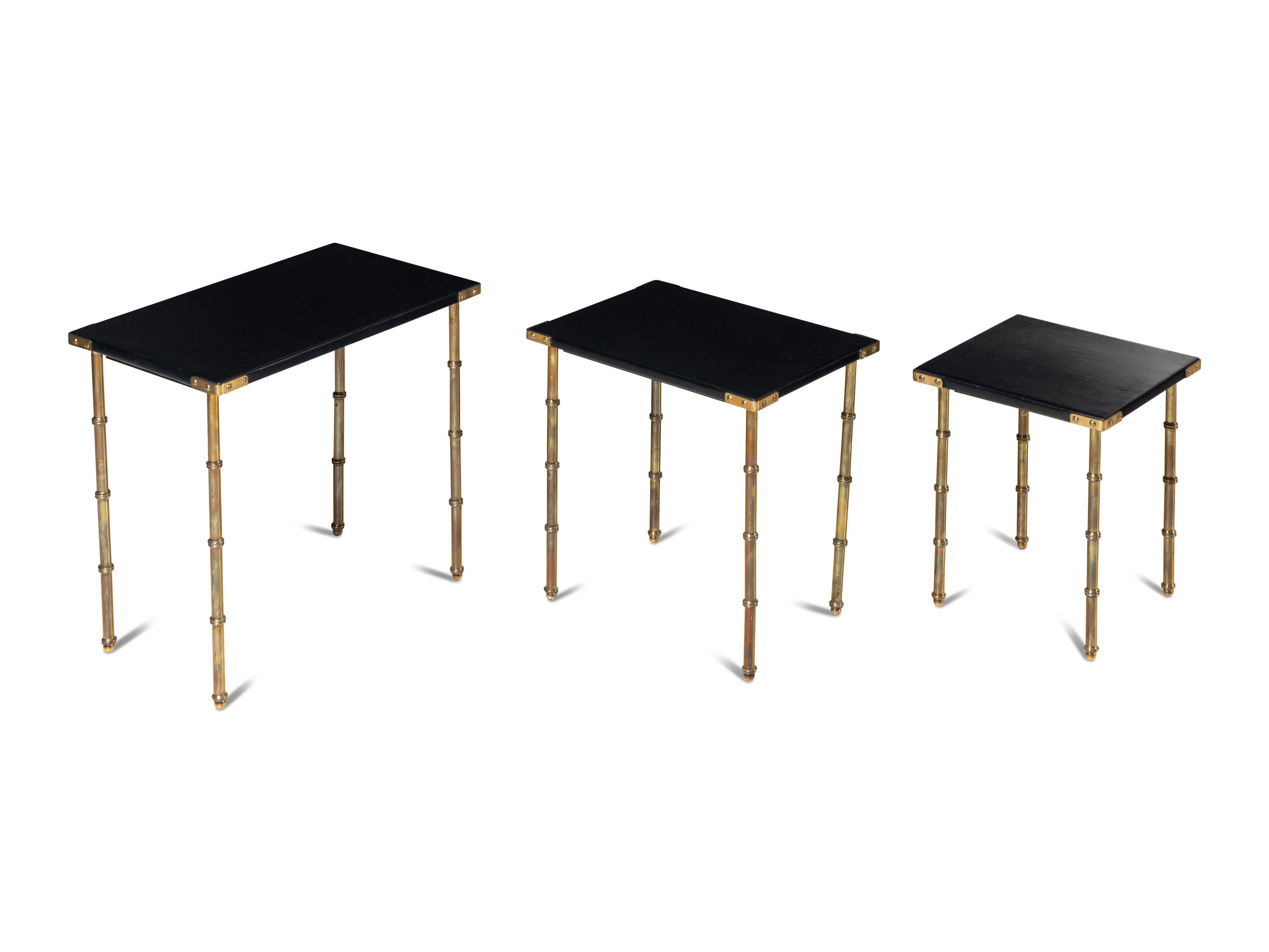 Set of Three Nesting Tables, c. 1950 France