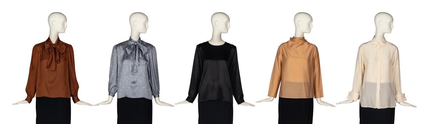 Five Yves Saint Laurent Blouses