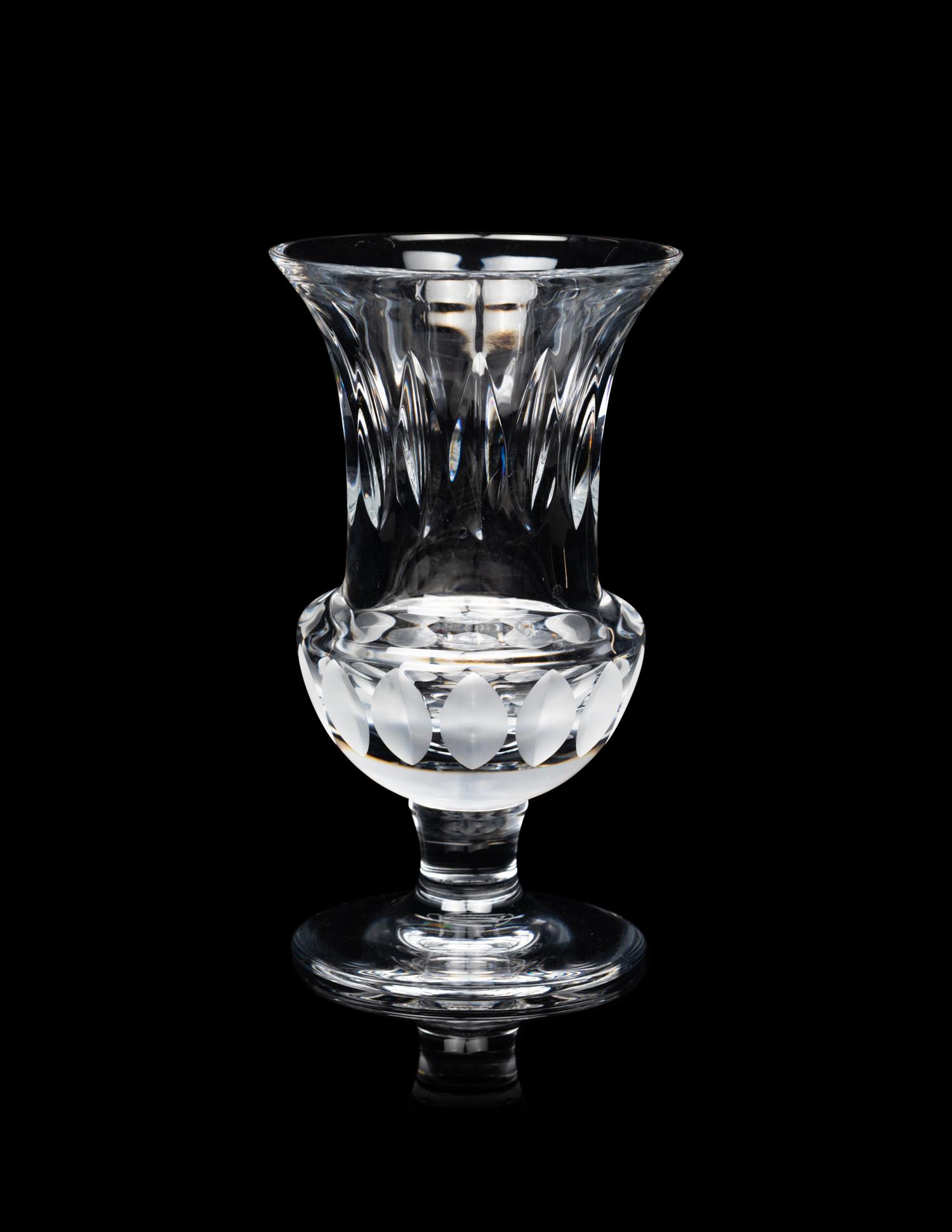 A Cartier La Maison Du Shogun Cut Glass Vase